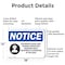 Signmission Hazardous Noise Area Hearing OSHA Notice Sign, Aluminum, 18in W x 12in L, 2PK OS-2PACK-NS-A-1218-L-13321 - alternate 2